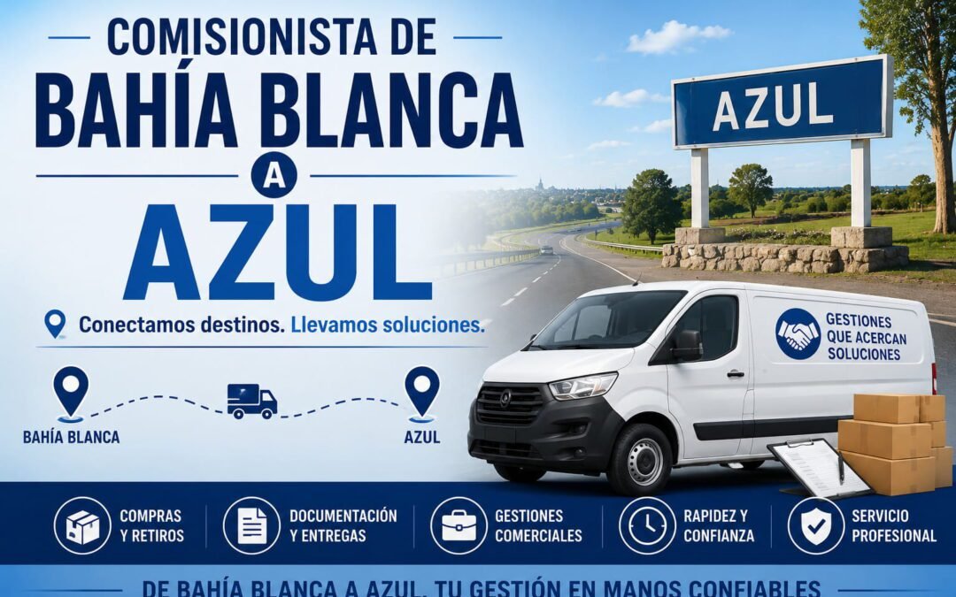 Comisionista de Bahía Blanca a Azul