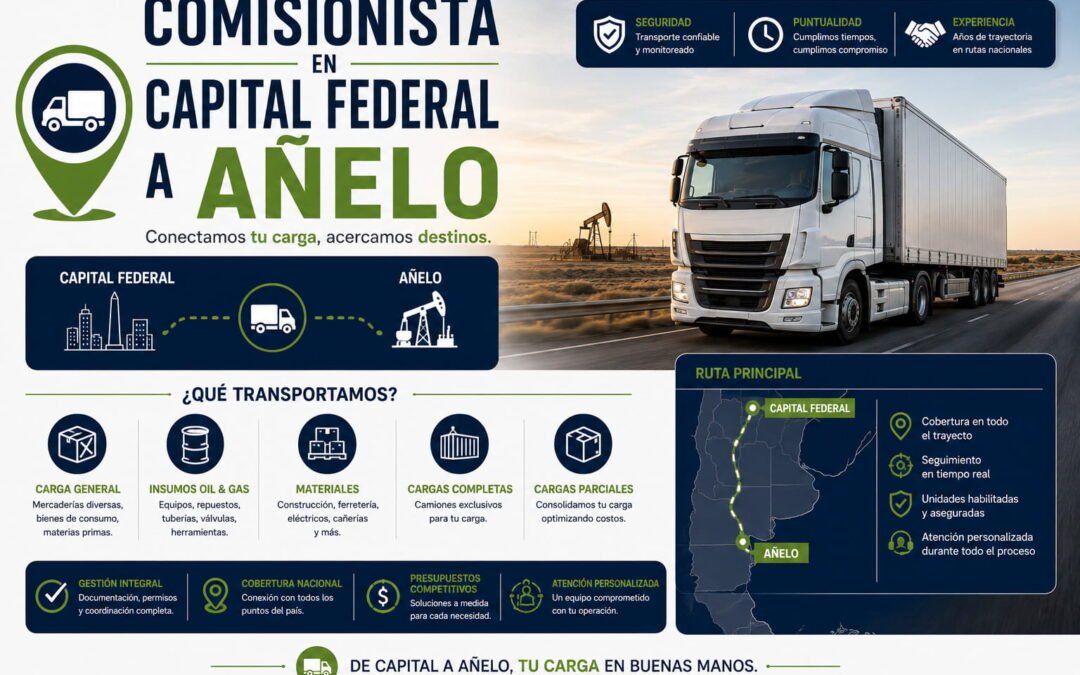 Comisionista en Capital Federal a Añelo