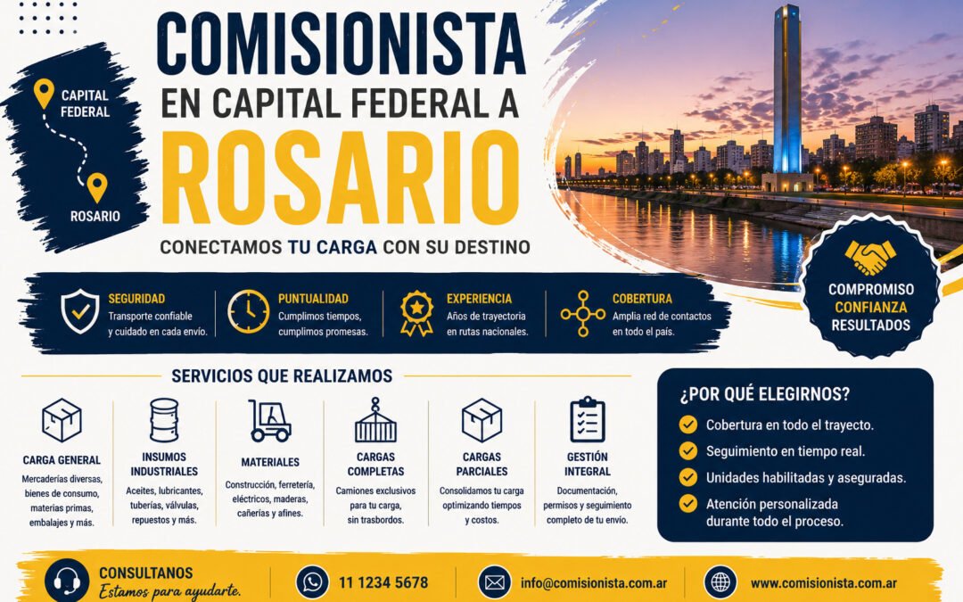Comisionista en Capital Federal a Rosario