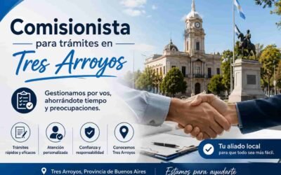 Comisionista para trámites en Tres Arroyos