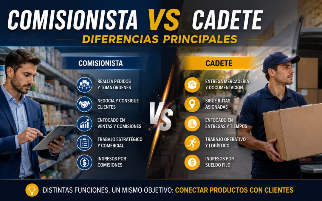 Comisionista vs cadete diferencias principales