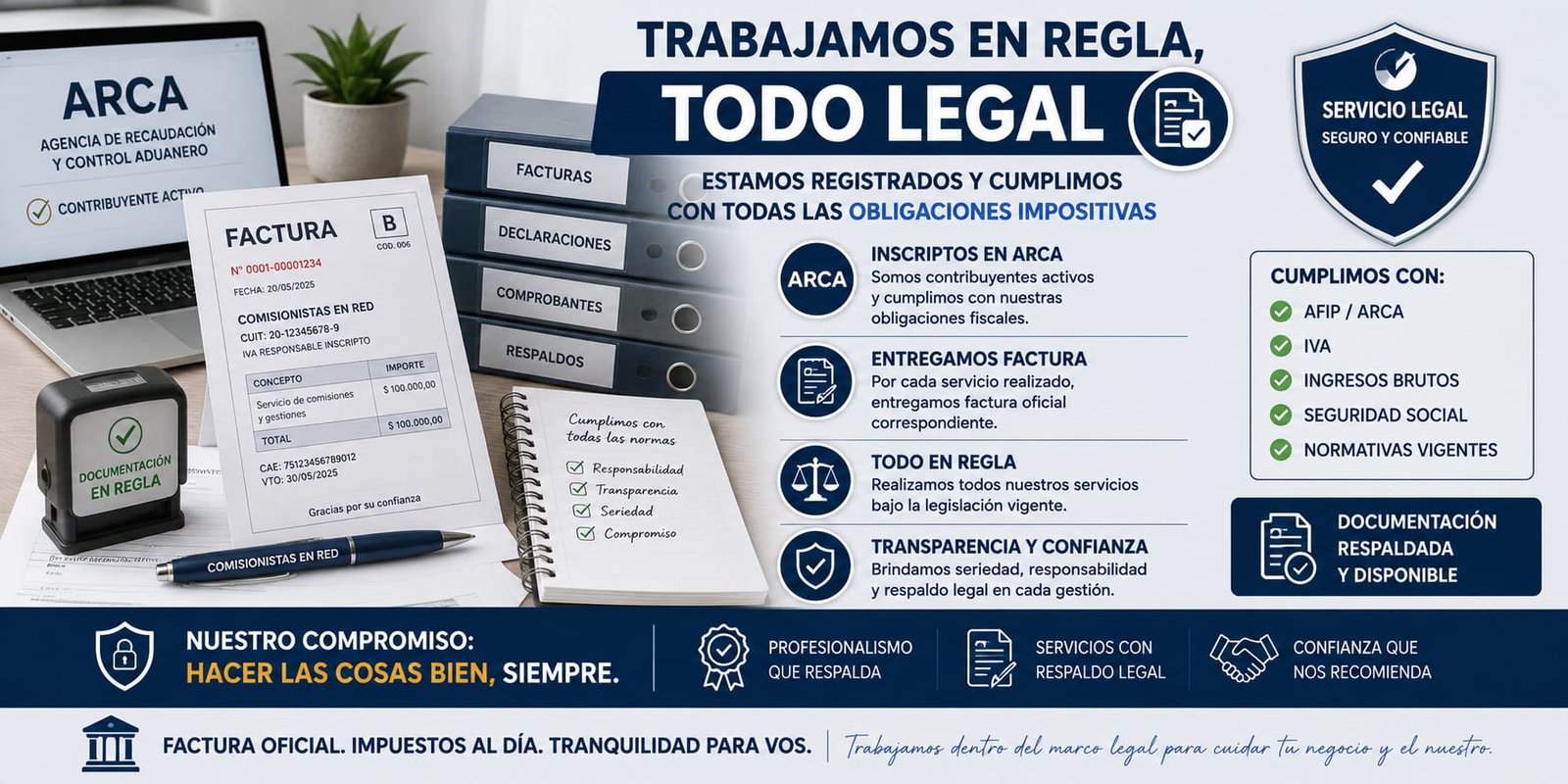 Comisionistas Legalmente Registrados