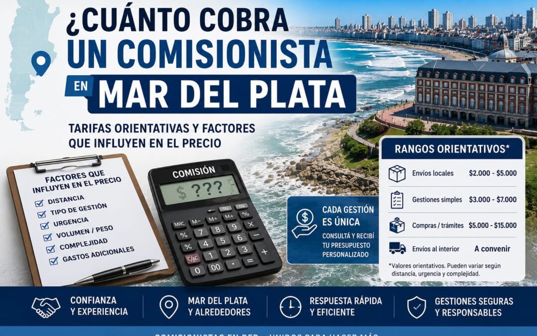 Cuánto cobra un comisionista en Mar del Plata