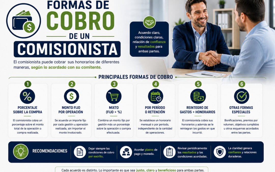 Formas de cobro de un comisionista