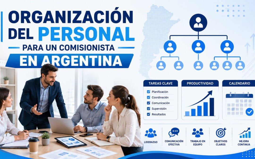 Organización del personal para un comisionista en Argentina