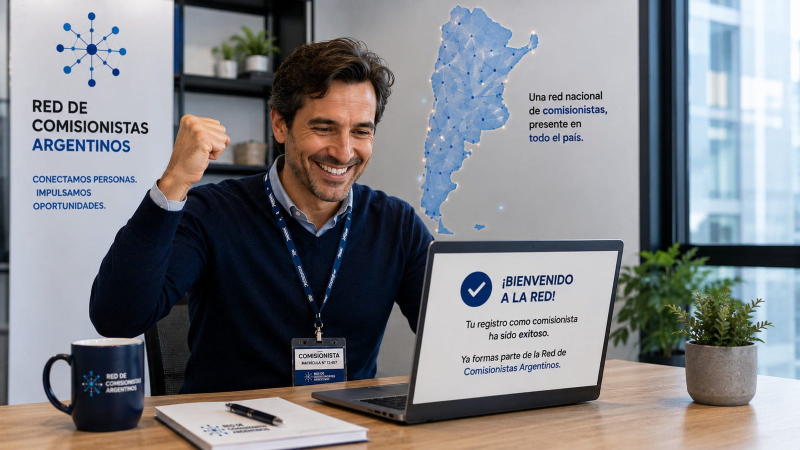 Registro exitoso como comisionista en Argentina