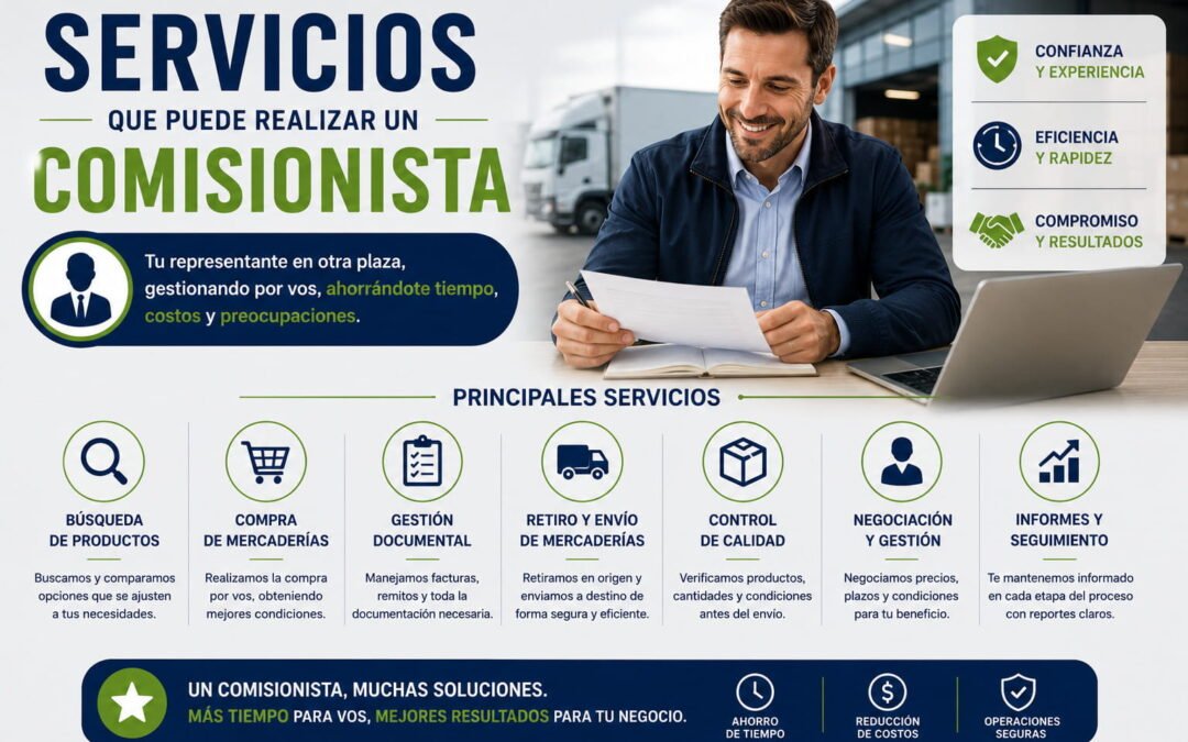 Servicios que puede realizar un Comisionista