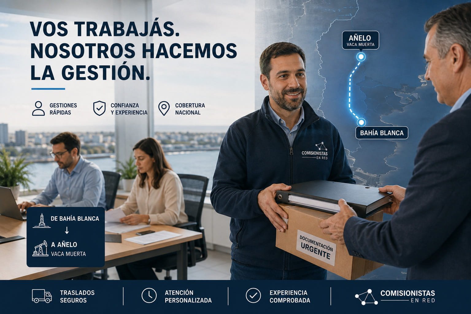 Vos trabajas y nosotros hacemos la gestion
